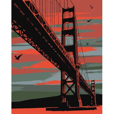 Картина по номерам Мистический Сан-Франциско Идейка KHO3625 40x50 см