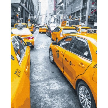 Картина по номерам. Brushme Нью-Йоркское такси GX25434