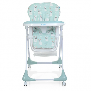 Стульчик для кормления Bambi M 3233 Puppy Boy Blue