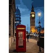 Картина по номерам Идейка Городской пейзаж Вечерний Лондон 2 35*50см KHO3546