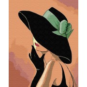 Картина по номерам Brushme Дама в шляпе GX30461