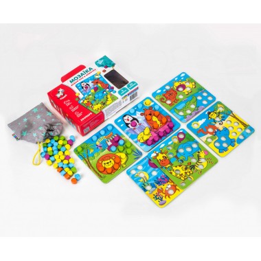 Мозаїка деревяна Vladi Toys Ферма ZB2002-01
