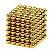 Магнитный неокуб  MAG-004 головоломка металлическая (Золотой)