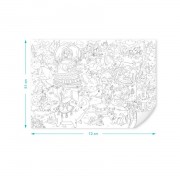 Дитячий постер-розмальовка «Принцеси» DoDo 300946