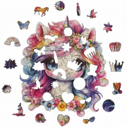 Фигурный пазл из дерева