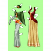 Дитячі книжки з наліпками Одягни Ляльку «Супермодель Б» 404119