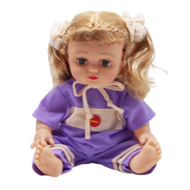 Кукла "Алина" музыкальная 5079/5138/41/43 в рюкзаке (В фиолетовом костюмчике)