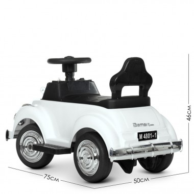 Детский электромобиль Bambi Racer M 4801-1 белый