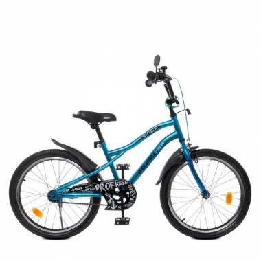 Велосипед детский Urban PROF1 Y20253S 20д., SKD45, бирюзов., зв,фонарь