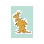 Вырезалки для самых маленьких. Животные и их детеныши КЕНГУРУ 1376004 от 3 лет