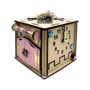 Розвиваюча іграшка Бізикуб Temple Group TG774136 15х15х15 см Натуральний