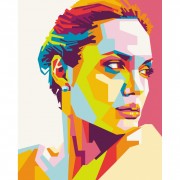 Картина по номерам Анджелина Джоли Art Craft 10296-AC 40х50 см