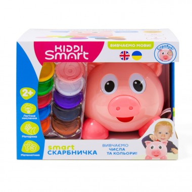 Интерактивная обучающая игрушка Smart-Копилочка KIDDI SMART 208441 украинский и английский