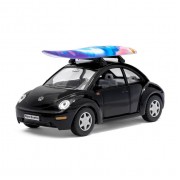 Машинка металева Volkswagen New Beetle Kinsmart KT5028WS 1:32 інерційна  Чорний
