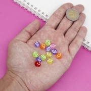 Декоративні намистинки для творчості Смайлики Будинок Бусин УТ100028626 в упаковці 70 шт