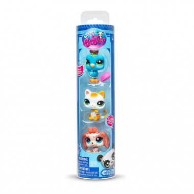 Игровой набор Настроение города Littlest Pet Shop 00551 аксессуары и 3 фигурки