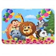 Детский столик A19-ZOO складной, столешница 60 х 40 см, 1 стульчик