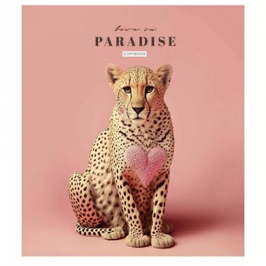 Тетрадь общая Love in paradise 036-3256L-2 в линию, 36 листов