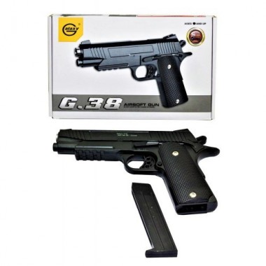 Игрушечный пистолет Colt Galaxy G38 металл, на пульках