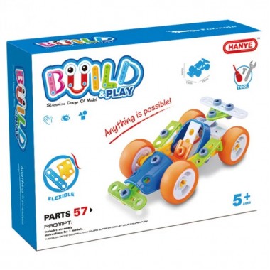 Конструктор Build&Play Спорткар HANYE J-7707, 57 элемента