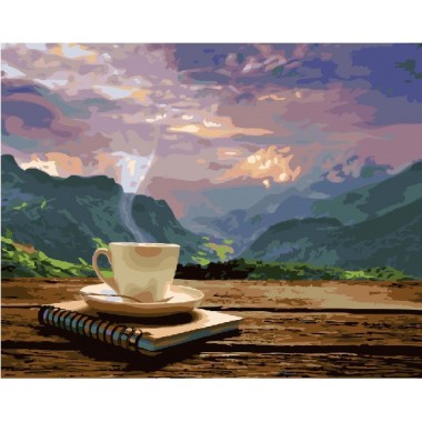 Картина по номерам Brushme Утро с видом на горы GX24686