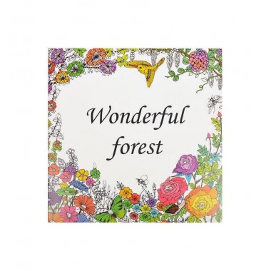 Розмальовка антистрес "Wonderful forest" COLOR-IT GDM-016, 12 аркушів