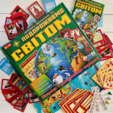 Настольная познавательная игра 3 в 1 Путешествуем по миру 12120099