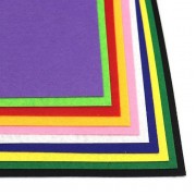 Фетровые листы для рукоделия на клеящей основе HQK170-MIX 1,2 мм, A4