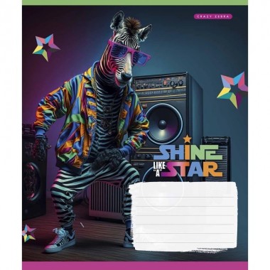 Тетрадь ученическая Dance star 018-3276K-5 в клетку, 18 листов