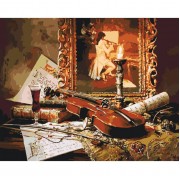 Картина по номерам Идейка Волшебная музыка скрипки KHO2509
