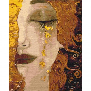 Картина за номерами "Золоті сльози. Анн-Марі Зільберман" Brushme BS51349 40х50 см