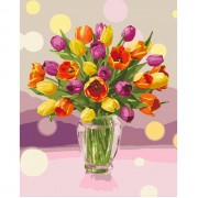 Картина по номерам Идейка Солнечные тюльпаны 40*50см KHO3064