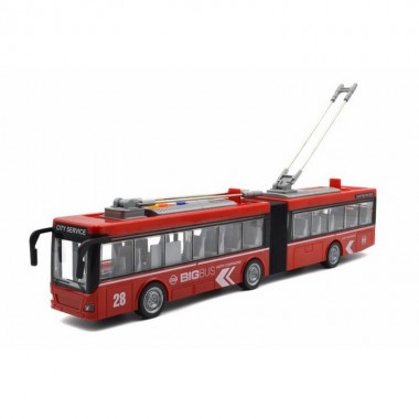 Детский инерционный троллейбус WY915A, масштаб 1:16