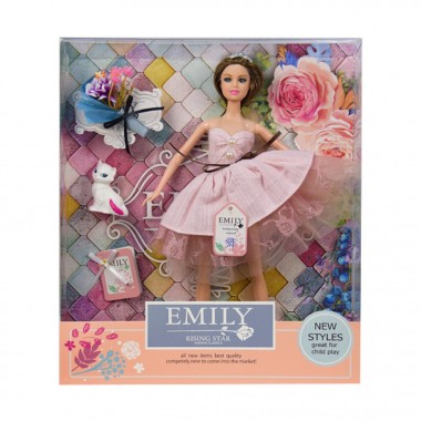 Лялька Emily QJ077B з букетом і аксесуарами