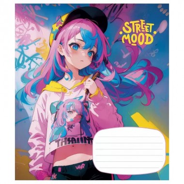 Тетрадь ученическая Manga style 018-3272K-4 в клетку на 18 листов