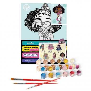 Картина по номерам "L.O.L. Surprise! Tweens Hoops Cutie" KHO6285, 30х40 см