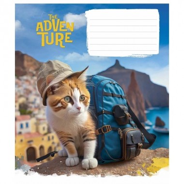 Тетрадь ученическая Best adventure 012-3285L-1 в линию, 12 листов