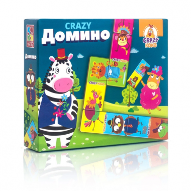 Игра настольная Crazy Домино Vladi Toys VT8055-04 (рус)