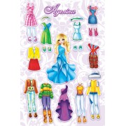 Настільна гра «Одягни ляльку. Аделіна» 800132 на магнітах