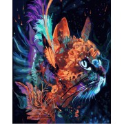 Картина по номерам. Rainbow Art Тайна кошки GX40317-RA