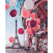 Картина по номерам Brushme Карусель в центре Парижа GX24914
