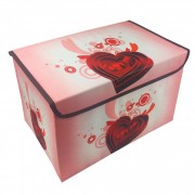 Ящик/пуфик для игрушек MR 0625  38-24-24 см  (Серце)