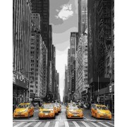 Картина по номерам Brushme Такси Нью-Йорка GX9386