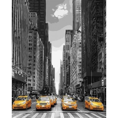 Картина по номерам Brushme Такси Нью-Йорка GX9386