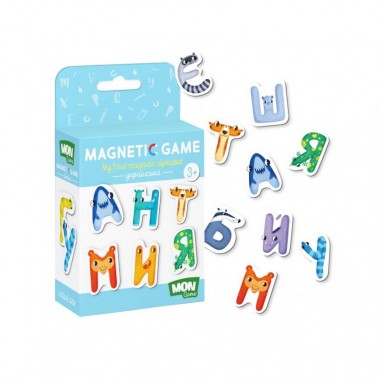 Детский набор магнитов Магнитные буквы. Украинский Mon Game 200211