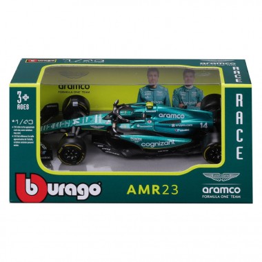 Коллекционная автомодель "Aston Martin AMR23 (2023)" Bburago 18-38090, 1:43 масштаб