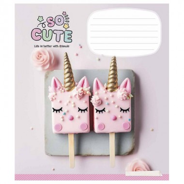 Тетрадь ученическая So Cute 024-3359K-4 в клетку, 24 листов