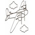 Дитяча водна розмальовка: Літаки, космос 734014, 8 сторінок