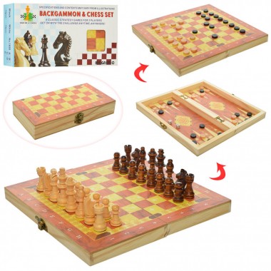 Настольная игра Шахматы 1680 с шашками и нардами (1680C)