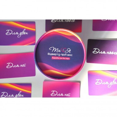 Карточная игра Ты+Я: Откровенно о сексе FGS78, 120 вопросов